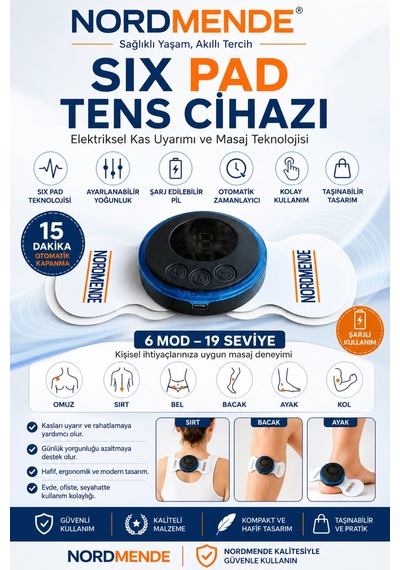 Mey İthalat Kas Çalıştırma Six Ped Tens Cihazı