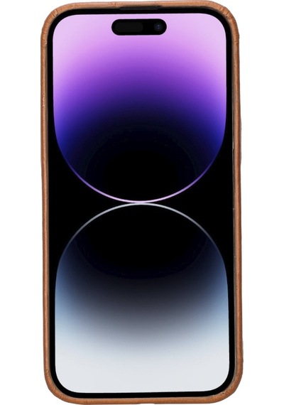 Apple Uyumlu iPhone 14 Pro Max Deri Arka Kapak ROCK RST2E