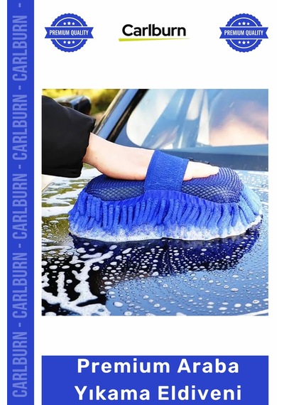 Eldiven Mikrofiber Çizmez Oto Bakım Lüks Köpüklü Yumuşak Süngerli Premium Araba Yıkama Eldiveni