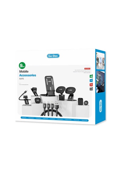Go Des GD-HD780 9 in 1 Araç Tutucu Seti - ZORE-262533