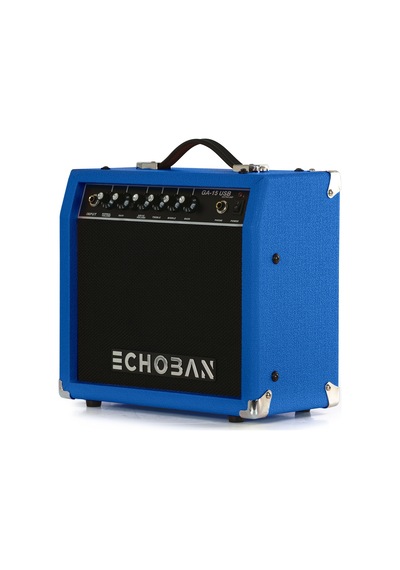 Echoban Ga15usb 15 Watt Mavi Gitar Amfisi Usb