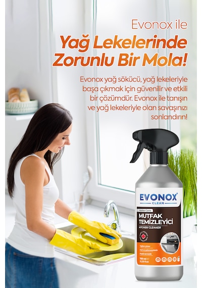 Clean Ultra Güçlü Mutfak Yüzey Temizleyici Ve Yağ Sökücü Limon Kokulu Sprey 750 Ml Tekli