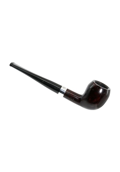 Peterson Junior Heritage Silver Mounted Pear Filtresiz Vulcanite Saplı Pipo 205936