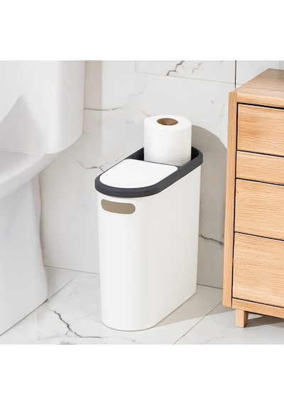 M-325 Çöp Kutusu Banyo Mutfak Çöp Kovası Kapaklı Banyo Çöp Kovası 10 Lt Diğer