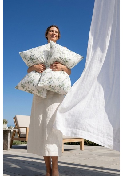 Cotton Collection Ranforce 2'li Yastık Kılıfı Olıve Garden Çok Renkli