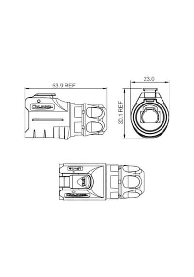 Lp-16-c/rj45/015/pe-42-001 Su Geçirmez Ethernet Konnektörü - Erkek