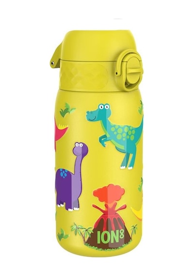 Ion8 - Paslanmaz Çelik Çocuk Suluk - Dinozorlar - 400 Ml - Sızdırmaz Çok Renkli
