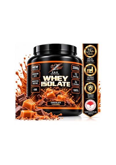 Isolate Whey Caramel B6 Vitamin Desteği 2000 Gr Karamel