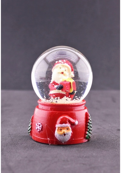 Noel Baba Ve Hediye Paketleri Temalı Mini Boy Yılbaşı Kar Küresi