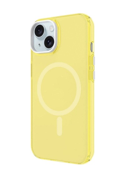 Apple Uyumlu iPhone  15 Plus Kılıf Zore Magsafe Şarj Özellikli Buzlu Transparan C-pro Sert Kapak