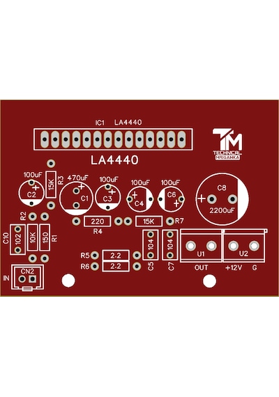 19 Watt Mono Tek Kanal Rms Amfi Devresi Class Ab La4440