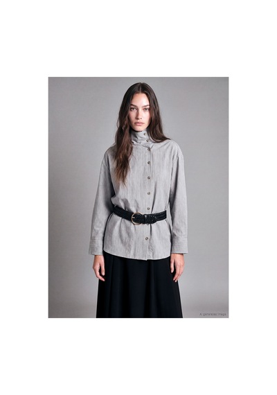 LC Waikiki Alıta Cıty Farkıyla Lcw Modest Gri Asimetrik Dik Yaka Çizgili Kadın Gömlek Gri - 931522880 Gri LC Waikiki Alıta Cıty Farkıyla Lcw Modest Gri Asimetrik Dik Yaka Çizgili Kadın Gömlek Gri - 931522880 Gri