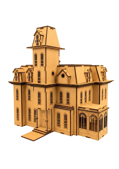 The Addams House V2 Ahşap Maket Seti Dıy Gotik Köşk Mimari Koleksiyoner Modeli 162 Parça
