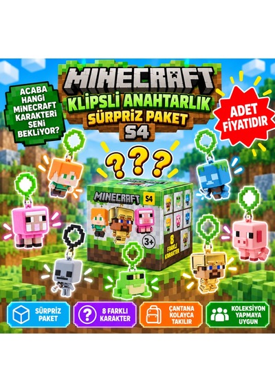 Arkhenx Klipsli Anahtarlık Sürpriz Paket S4 Bzs1