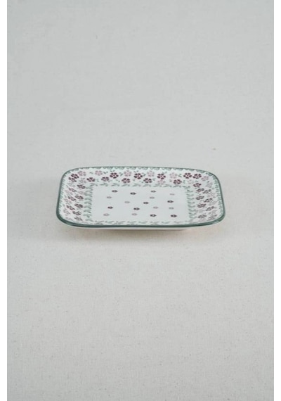 Acar Luise Çiçek Desenli Porselen Tabak 6'lı 19 Cm Çok Renkli