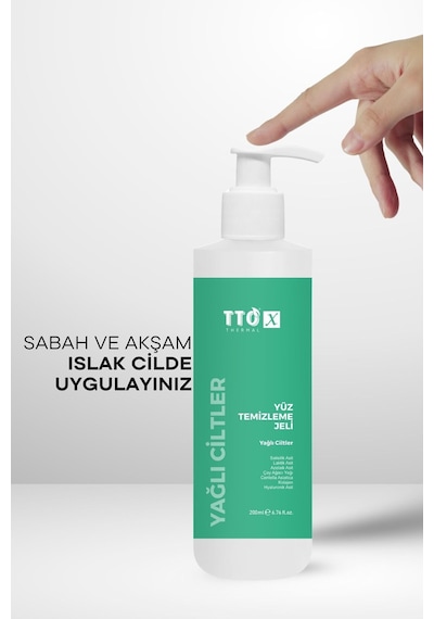 Tto X Yüz Temizleme Jeli – Yağlı Ciltler Için Derinlemesine & Gözenek Arındırıcı Formül 200 Ml