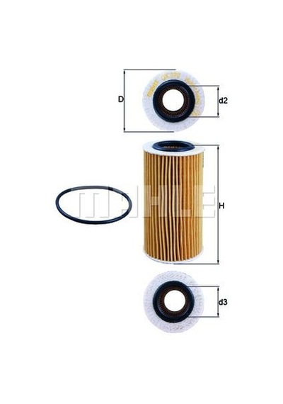 KNECHT OX370D Yağ Filtresi Focus II 05- S-Max 06- Mondeo IV 07- Kuga 09- / S40 04- V40 13- C30
