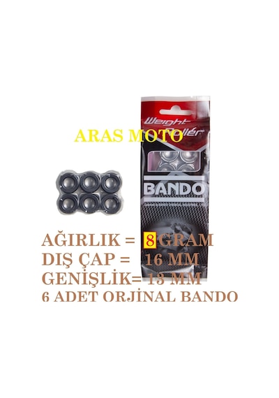 50 Cc - 80 Cc Scooter Baga Bando  Tahrik Seti Bwr-007 16 1