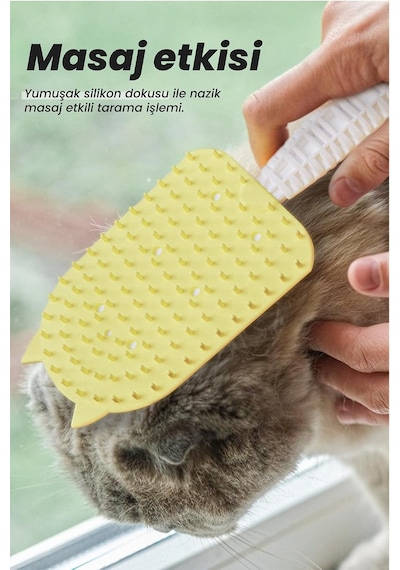 Silikon Kedi Köpek Tarağı Tüy Toplayıcı Tarak Kısa Tüylü Kediler İçin Tüy Toplama Fırçası Tarak,515201797