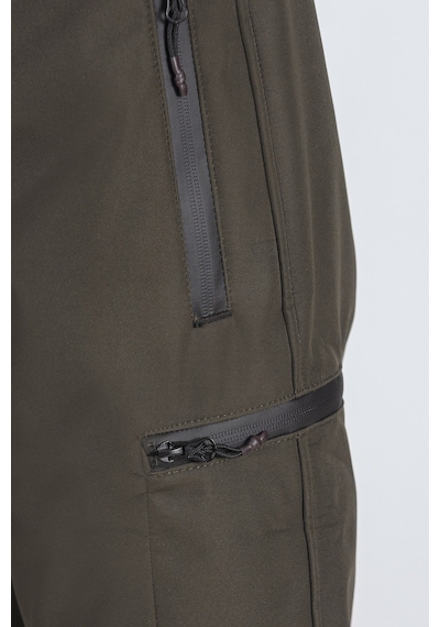 Vatan Tekstil İçi Polarlı Kışlık İthal Softshell Rüzgar Geçirmez Su İtici Kumaş Erkek Pantolon Haki