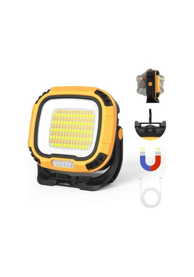 Wison Ws-582 Powerbank Özellikli Tripod Bağlantılı Mıknatıslı 3500 Lümen Usb Şarjlı Çalışma Feneri Diğer