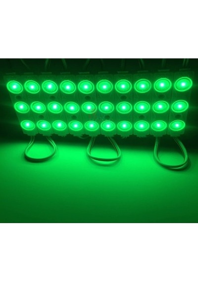10 Adet 5 Watt Yeşil Işık Ip65 Modül Led, 10 Adet Magnetli, Çok Kaliteli Yeşil Işık Modül Led Yeşil