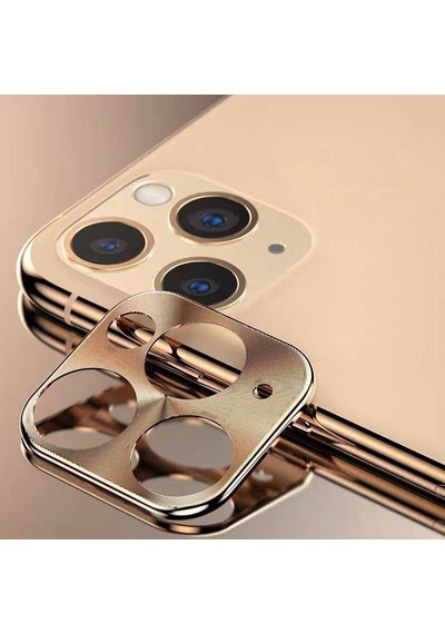 Apple Uyumlu iPhone 11 Pro Zore Metal Kamera Koruyucu Kırmızı