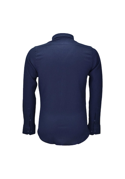 Erkek Silim Fit Spor Gofre Uzun Kol Gömlek Bgl-st03898 001