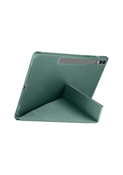 Mey İthalat Samsung Galaxy Uyumlu X610 Tab S9 Fe Plus 12.4 Kılıf Kalemlikli Mars Tablet Kılıfı - Koyu Yeşil