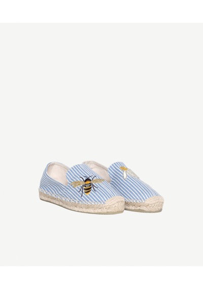 Yargıcı Arı Nakış İşlemeli Espadril 26ykay4031x 021 Mavi