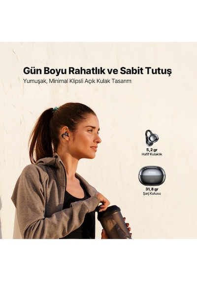 Ttec AirBeat 2KM179 Aura Açık Kulak Tasarımlı Klipsli Kablosuz Bluetooth Kulaklık