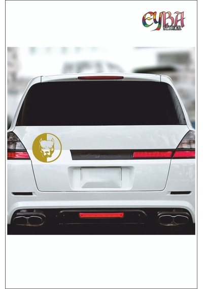 Pitbull Sticker 15 15 Cm - Oto Sticker - Araba Çıkartma Araba Sticker Çeşitleri