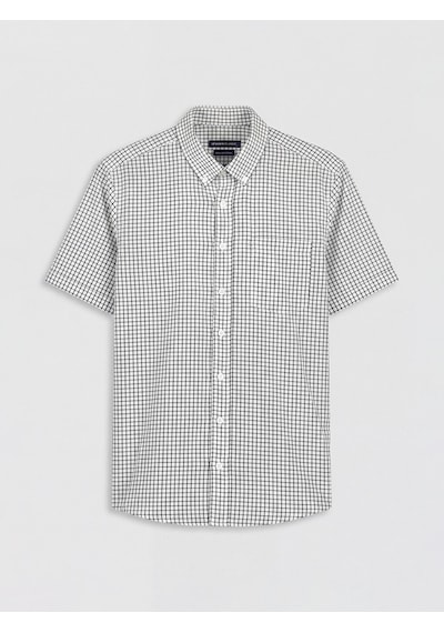 Lcwaıkıkı Classic Beyaz Regular Fit Ekose Poplin Erkek Gömlek