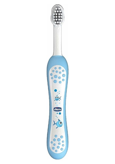 Chicco İlk Süt Dişi Fırçası Mavi 6-36 Ay Çok Renkli