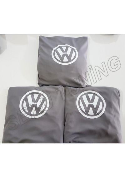 Volkswagen Gri Renk Ön Arka Takım Likralı Kumaş Servis Kılıfı