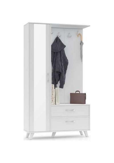 Abre Vm-342 Beyaz Vestiyer Portmanto Diğer