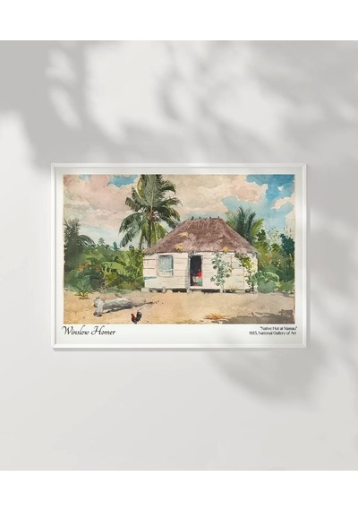 Çerçevesiz Poster Winslow Homer Yerli Klübesi