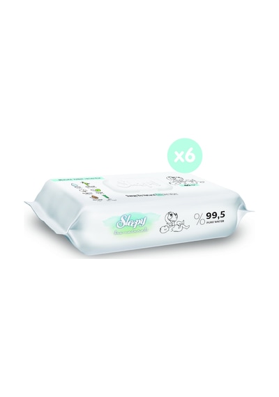 Sleepy Bio Natural Islak Bebek Havlusu 6 X 40'Lı