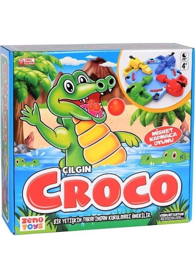 Zeno Toys Zn001 Çılgın Croco Misket Kapmaca Oyunu 4'lü
