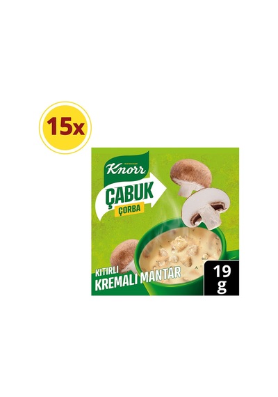 Knorr Çabuk Çorba Kıtırlı Kremalı 15 x 19 G