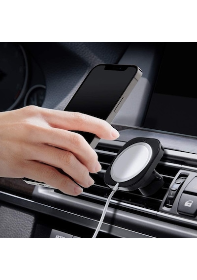 Spigen Mag Fit Araç Tutucu For Magsafe Şarj Aleti Apple Uyumlu iPhone 13 / İph