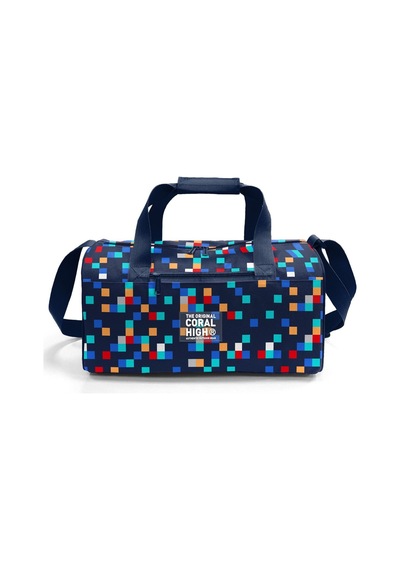 Coral High 27550 Erkek Çocuk Spor Ve Seyahat Çantası - Lacivert Çok Renli Geometrik Desenler