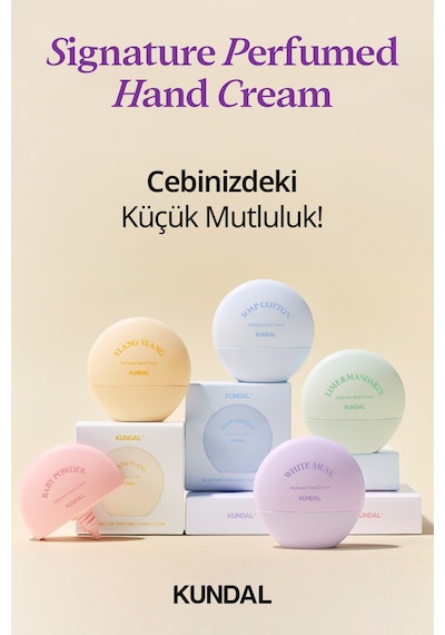 Yoğun Nem Sunan Parfümlü El Kremi Kundal Signature Perfumed Hand Cream White Musk