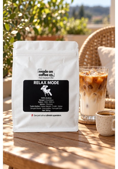 Relax Mode Kolombiya Filtre Ve Espresso Kahve 200 Gr %100 Arabica Yıkanmış - Espresso Makinesi İçin Öğütülmüş