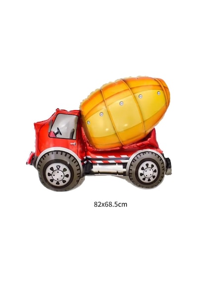 Beton Mikseri Folyo Balon 80 CM İnşaat Temalı Parti Malzemesi