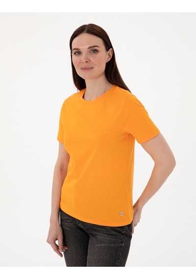 Pierre Cardin Kadın Turuncu Tişört Basic 50305766-vr051 Turuncu