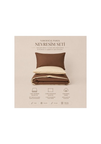 Tek Kişilik Nevresim Seti Çift Renk Two Stories Cookie 3 Parça 160 X 220 Cm Çok Renkli