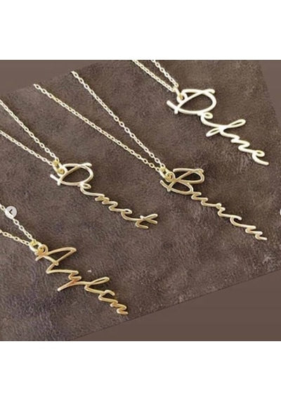 Isimli Altın Kolye14K