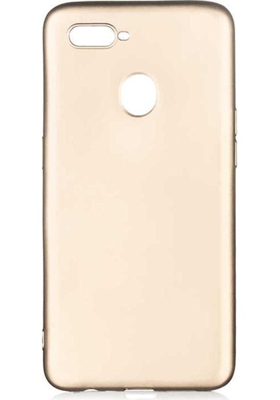 Oppo A7x Kılıf Zore Premier Silikon Kapak Gold