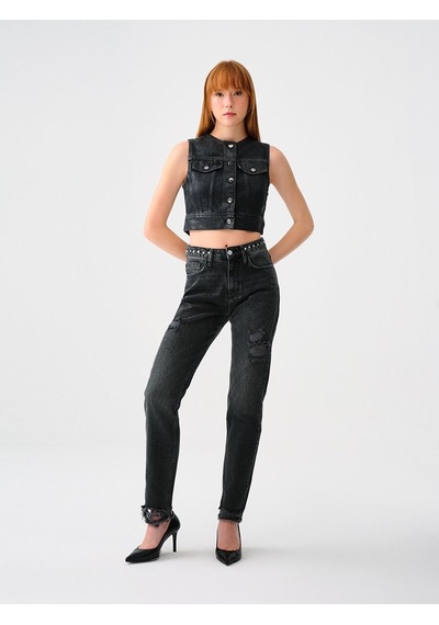 LOFT Slim Fit Kadın Yelek Lf2036163 Q1.v1 Denim